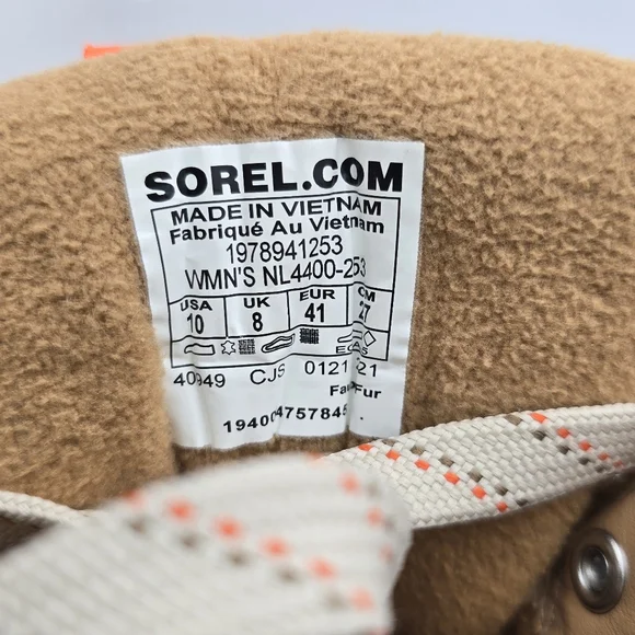 Sorel Kinetic Renegade Conquest Waterproof Boots, Tawny Buff/Canoe, Women's 10 - Picture 7 of 16